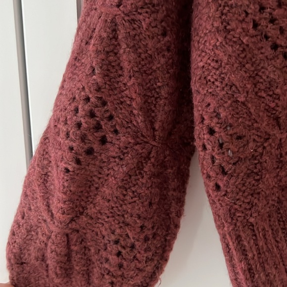 Madewell Cayden Pointelle Balloon-Sleeve Pullover Sweater - Picture 5 of 5